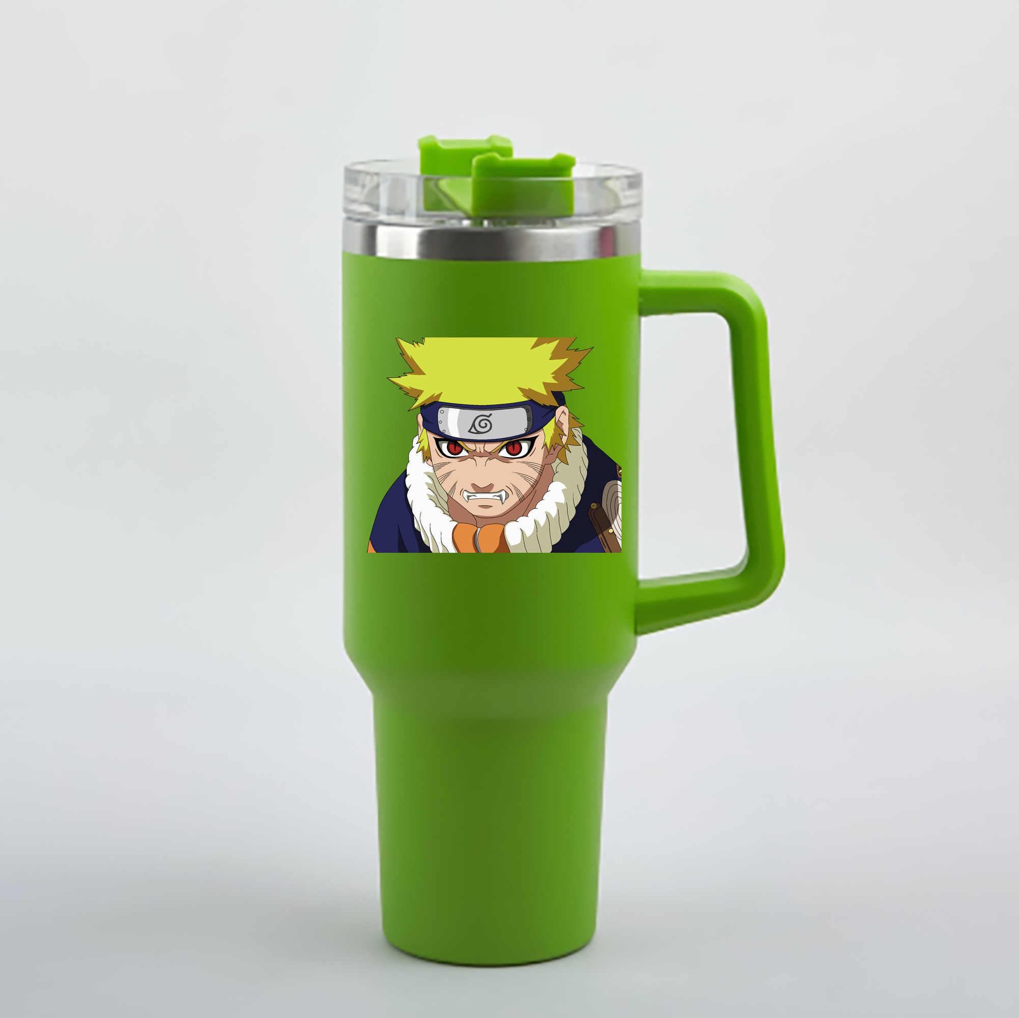 （画像用） NARUTO -ナルト- うずまき ナルト Uzumaki Naruto 1200mL車用タンブラー - クリスタルステッカー（プラスチックストロー付き）
